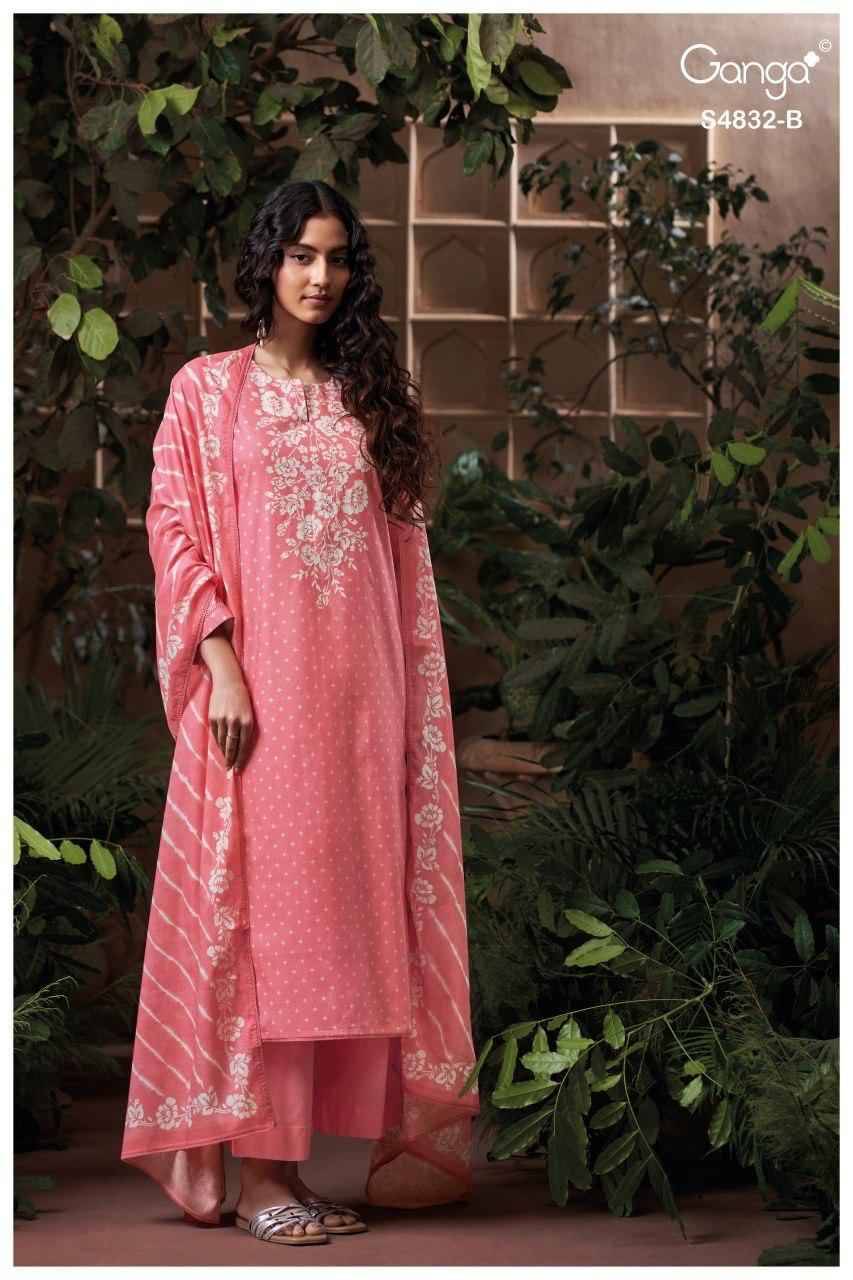 HAVYA 4832 Series By Ganga Fashion Beautiful Festive Suits Stylish Colorful Fancy Casual Wear & Ethnic Wear PREMIUM COTTON Dresses At Wholesale Price